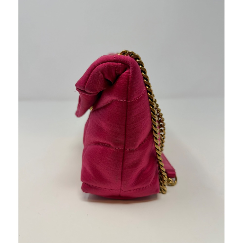 Saint Laurent YSL Toy Puffer Quilted Shoulder Bag Pink - Picture 6 of 11